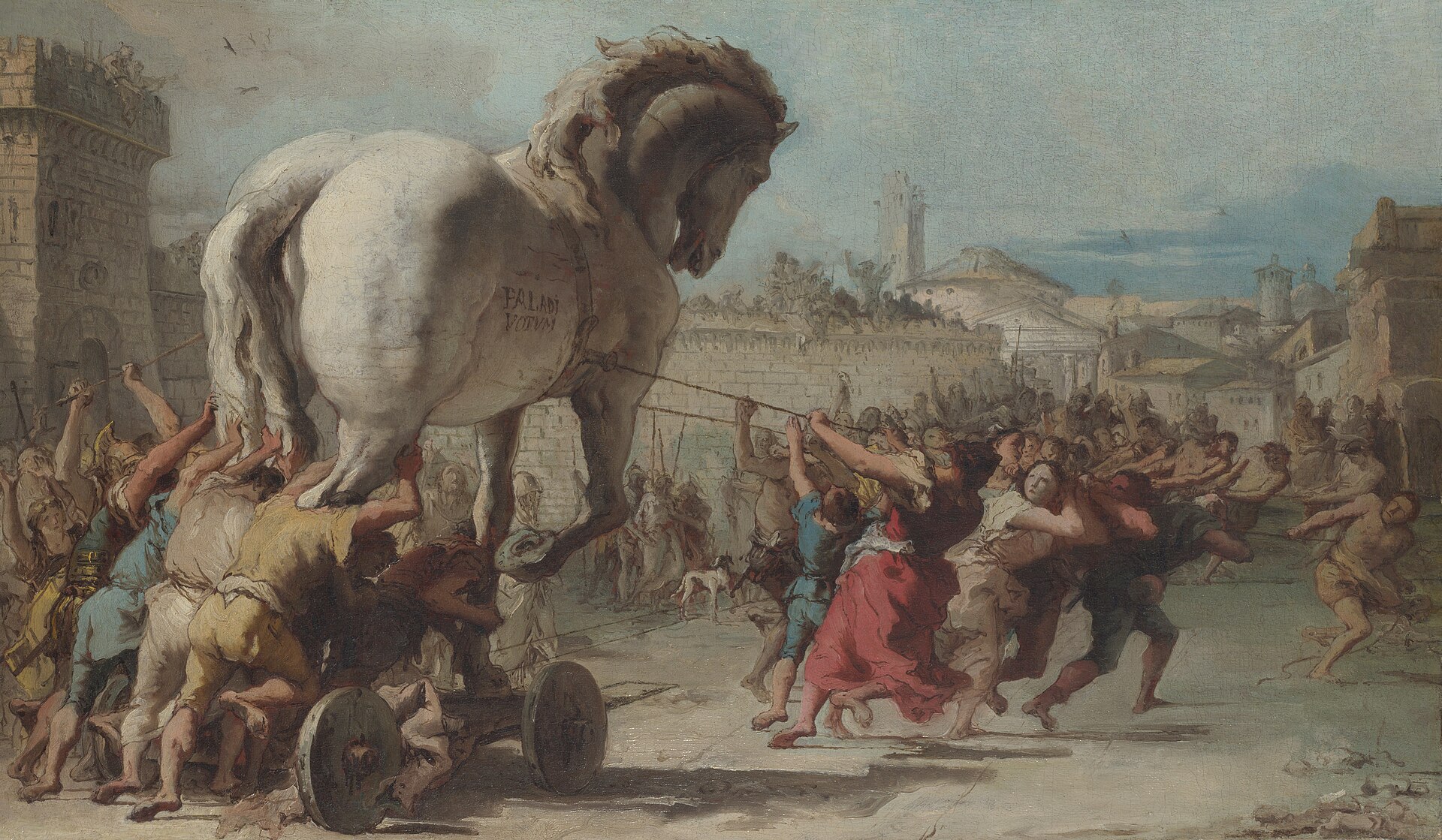 Tiepolo『The Procession of the Trojan Horse into Troy』1773