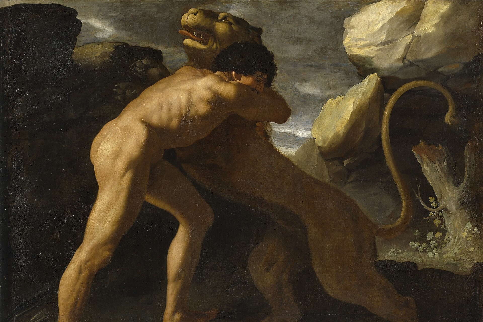 Zurbarán『Hercules Fighting the Nemean Lion』1634