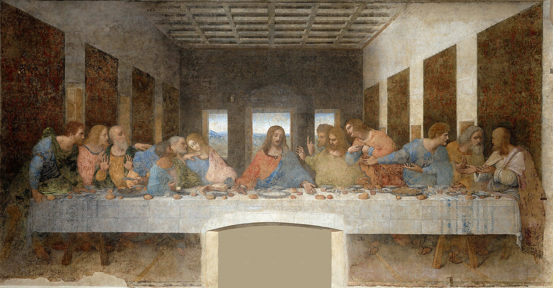 レオナルド・ダ・ヴィンチ『最後の晩餐』1495-98